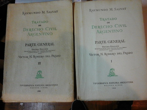 Tratado De Derecho Civil Argentino - 2 Tomos - C39 - E08