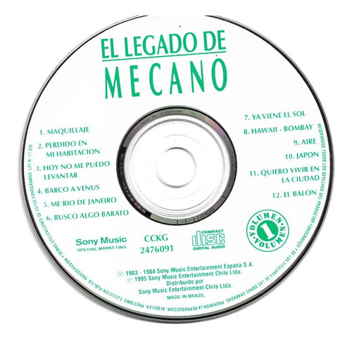 Mecano - El Legado De ... (detalle)