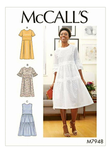 Mccall's Patterns Mccall's Patterns Vestido Plisado Hasta La