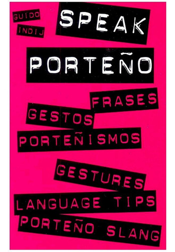 Libro Speak Porteã¿o