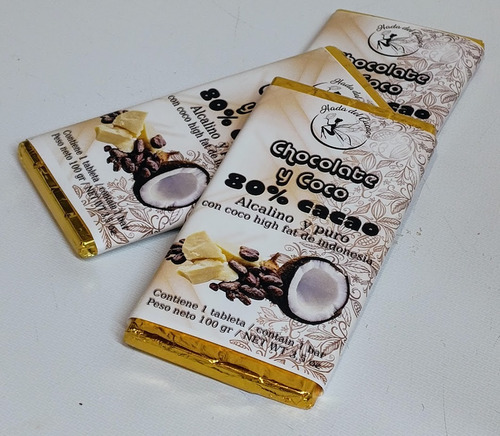 Chocolate (100gr) 80% Coco Sin Azucar Cacao Veg Keto Stevia