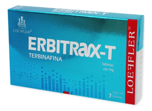 Erbitrax T Terbinafina 250mg 7 Tabletas