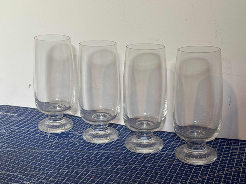 Set 4 Copas Vasos Pie Vidrio