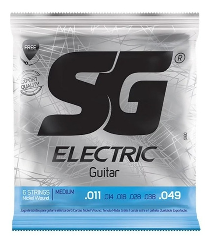 Encordoamento Sg Para Guitarra .011 Medium