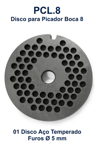 Picador Moedor De Carnes Boca 8 Inox Pcl8 Metvisa