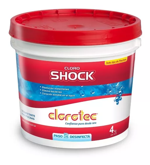 Cloro Shock Polvo Clorotec Disolucion Instantanea 4k Pintumm