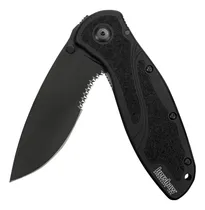 Comprar Cuchillo Navaja Plegable Kershaw Blur Dentado Negro De 3.4 