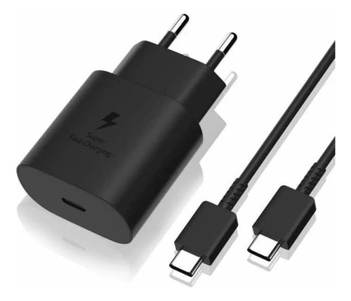 Cargador Samsung Turbo 25W Galaxy S21/21 Plus tipo c, usb-c de pared con cable carga rápida