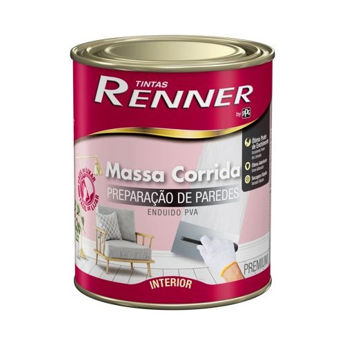 Massa Corrida Pva 900ml Renner