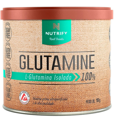 Glutamina Nutrify, 100% L-glutamina Isolada Glutamine 150g  