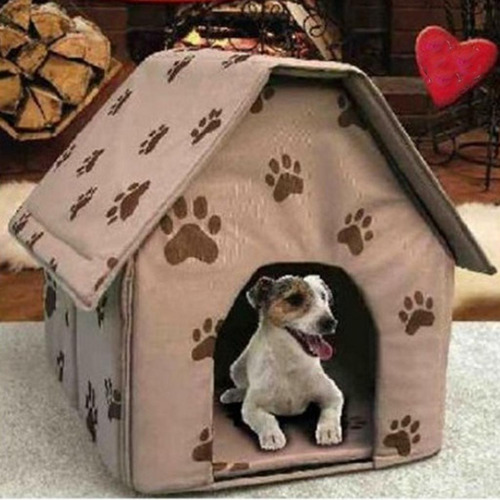 Casa De De Perro Portátil: Suave, Cálida Y Cómoda,