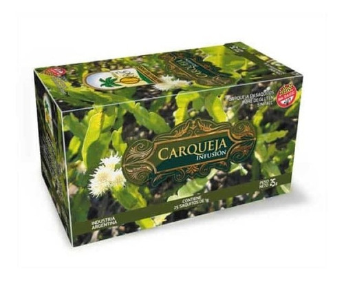 Imagen 1 de 1 de Te Carqueja Hierbas Del Oasis X25 Saquitos Sin Tacc