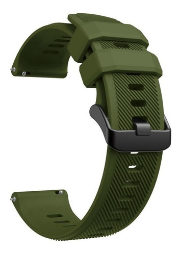Pulsera de silicona para reloj inteligente Xiaomi Mi Watch Color 2, color verde militar, ancho 22 mm