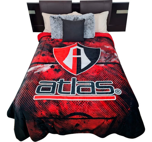 Cobertor Borrega Equipos Futbol Matrimonial Providencia Color Variados Diseño De La Tela Atlas