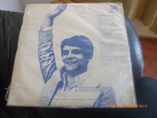 Vinilo Lp De Massimo Ranieri -rosas Rojas (u154