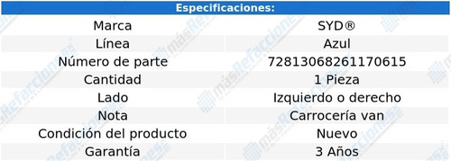 Cople Dirección Izq/der Ford E-150 07-14 Syd Línea Azul