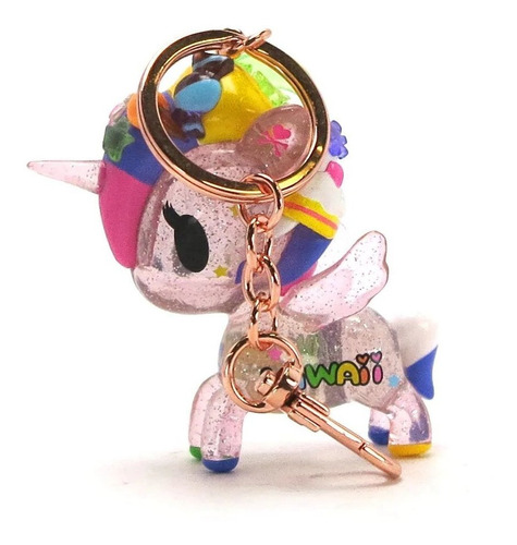 Llavero Tokidoki Tokimeki Unicornio Brillantina Figura Atrix