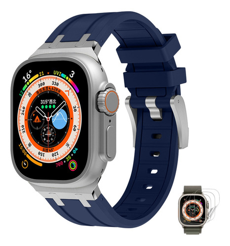 Correa Y Mica Cristal Para Apple Watch Iwatch Ultra Se 9 8 7