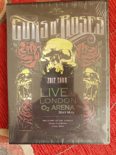 Guns N Roses Live In London O2 Arena. 2012 Tour. Dvd Nuevo 