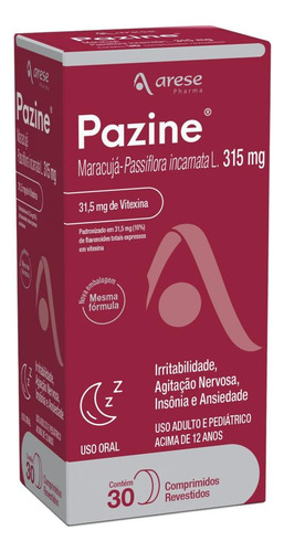 Kit Pazine 315mg Com 4 Unidades De 30 Comprimidos Cada