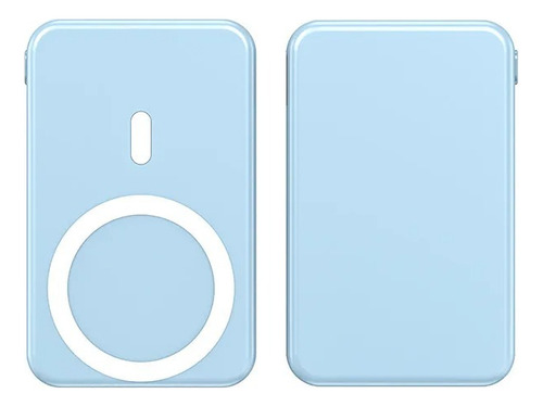 Power Bank Mag Magnético Safe Para iPhone 12 13 14 Azul 