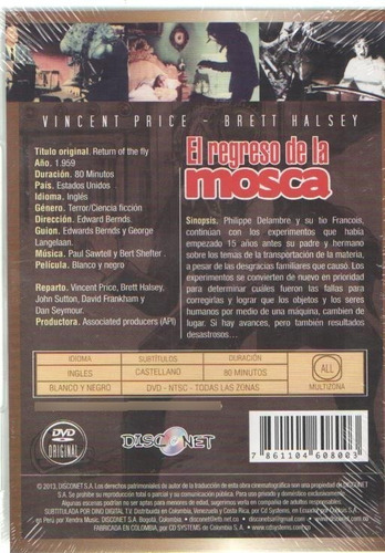 Legoz Zqz Dvd - El Regreso De La Mosca - Sellado - Ref -889