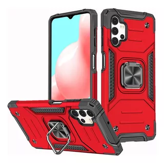 Funda Heavy Duty Roja Anillo Soporte Para Galaxy A32