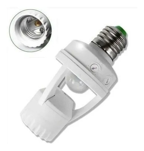Soquete Para Lâmpada Bocal E27 Com Sensor De Movimento Cor da luz Branco-frio 110V/220V