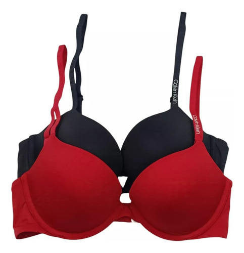 Paquete 2 Brasier Calvin Klein Sin Push Up