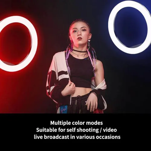 Aro De Luz Rgb 33cm Profesional Con Trípode Y 2mts Extensión