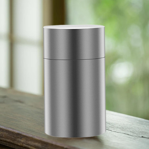 Contenedor De Almacenamiento De Aluminio Metal Tin Plata