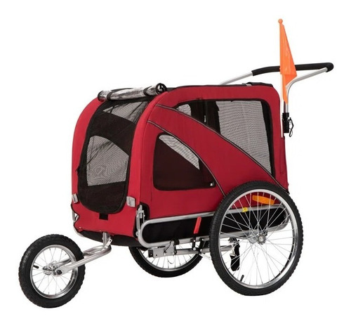 Imagen 1 de 10 de Cochecito-remolque Para Llevar Mascotas En Bici Hasta 40kg