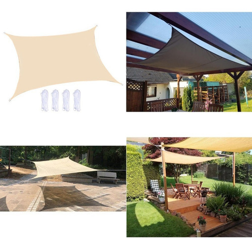 Toldo Vela De Sombra Lona - Sombrilla Triangular/rectangular