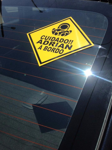 Stickers Vinilo Bebe A Bordo Regalos Auto Camionetas  Mde