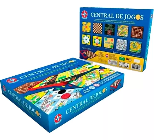 Kit Jogos De Tabuleiros - Central De Jogos - 10 Opções - Estrela no Shoptime