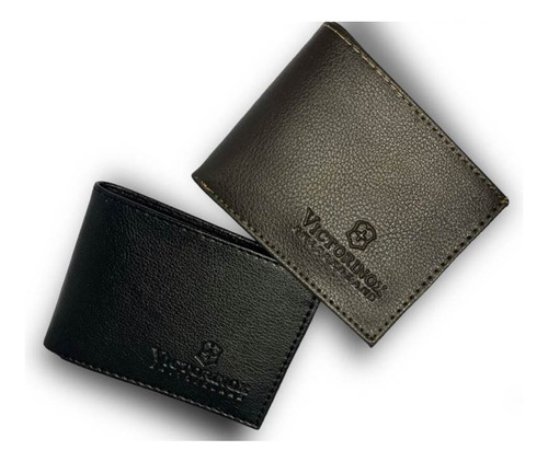 Billeteras Cartera Para Caballeros Bipiel-2 Cuerpos-6 Unid.