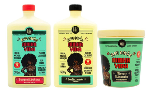 Lola Kit Shampoo Acondicionador Mascara Meu Cacho Mina Vida
