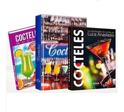 Paquete Con 3 Libros De Coctelería Cocteles - Lexus Editores