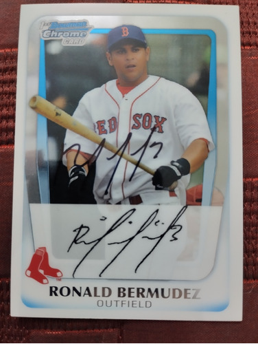 2011 Topps Ronald Bermúdez #bcp 59 Autografiada 