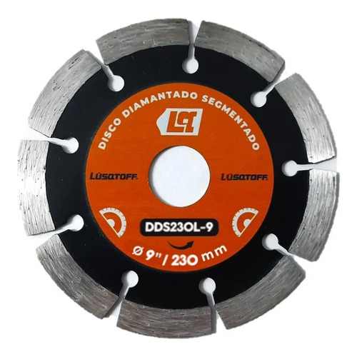 Disco Diamantado Segmentado 230mm 9'' Lusqtoff Dds230l-9