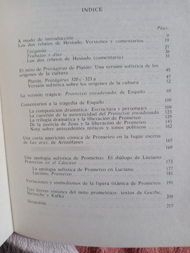 Prometeo: Mito Y Tragedia - Carlos García Gual (Usado)