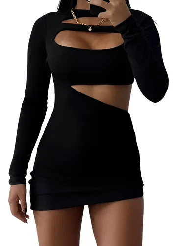 Vestidos pretos curtos colados 2025