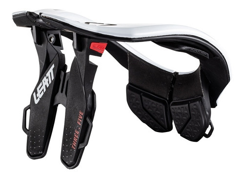 Protetor De Pescoço Infantil Leatt Brace Gpx 3.5 Motocross Cor Branco Preto