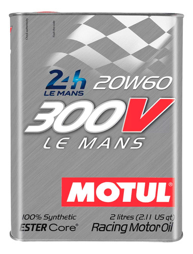 Aceite Motor Sintético 20w60 Motul 300v Le Mans 2lts