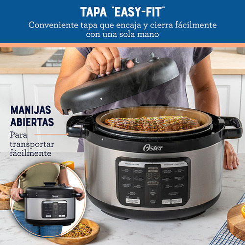 Multi Olla Oster Ovalada Ckstpcecov57 De 5.7 L 15 Funciones