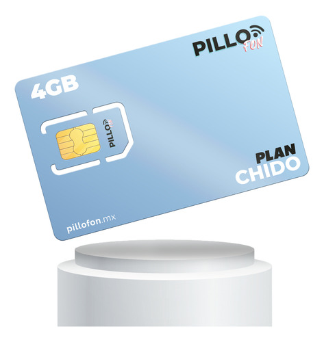 Sim Pillofon Chido |chip Prepago 30 Días |+esim Dua+gb+redes Standard