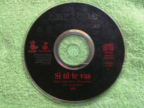Eam Cd Maxi Single Enrique Iglesias Si Tu Te Vas 1995 Promo (Usado)