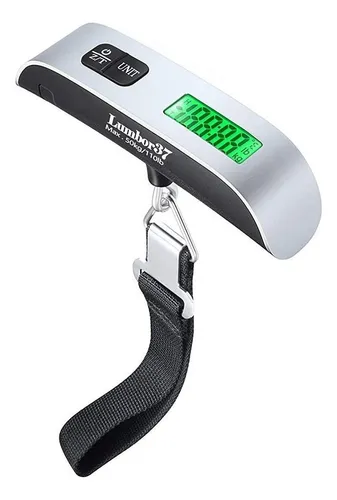 comprar Básculas Para Maletas, Báscula Digital Para Equipaje Colgante De Alta Precisión 110 Lb \u002F 50 Kg Con Pantalla Retroiluminada, Balanza De Peso Ultraportátil Para Viaje Con Baterías