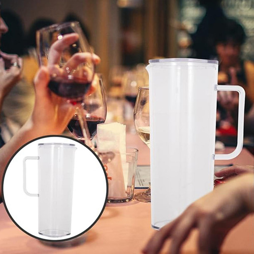 Jarra De Agua Fría Transparente Multiusos Con Tapa, Tetera