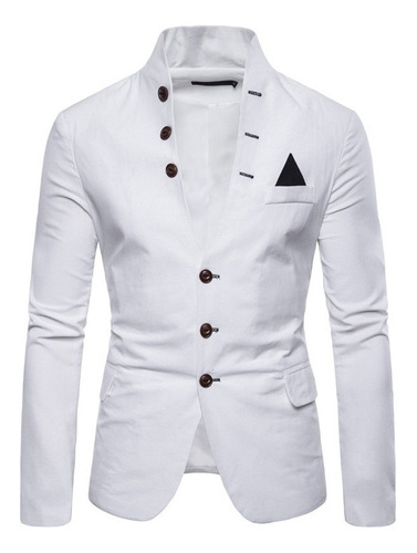 Blazer Saco Delgado Para Hombre Slim Fit Cuello Alto Nuevo